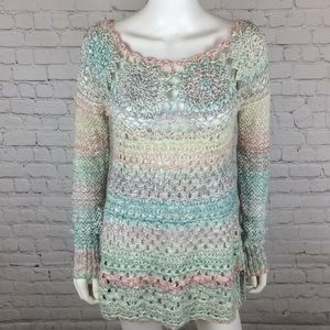 Free People Crochet Sweater